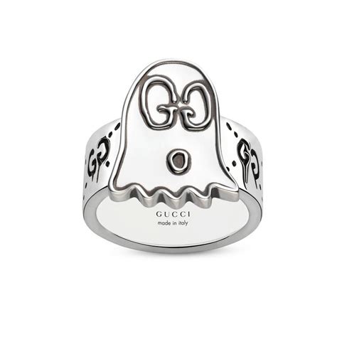 gucci ghost necklace pendant|gucci ghost ring size 8.